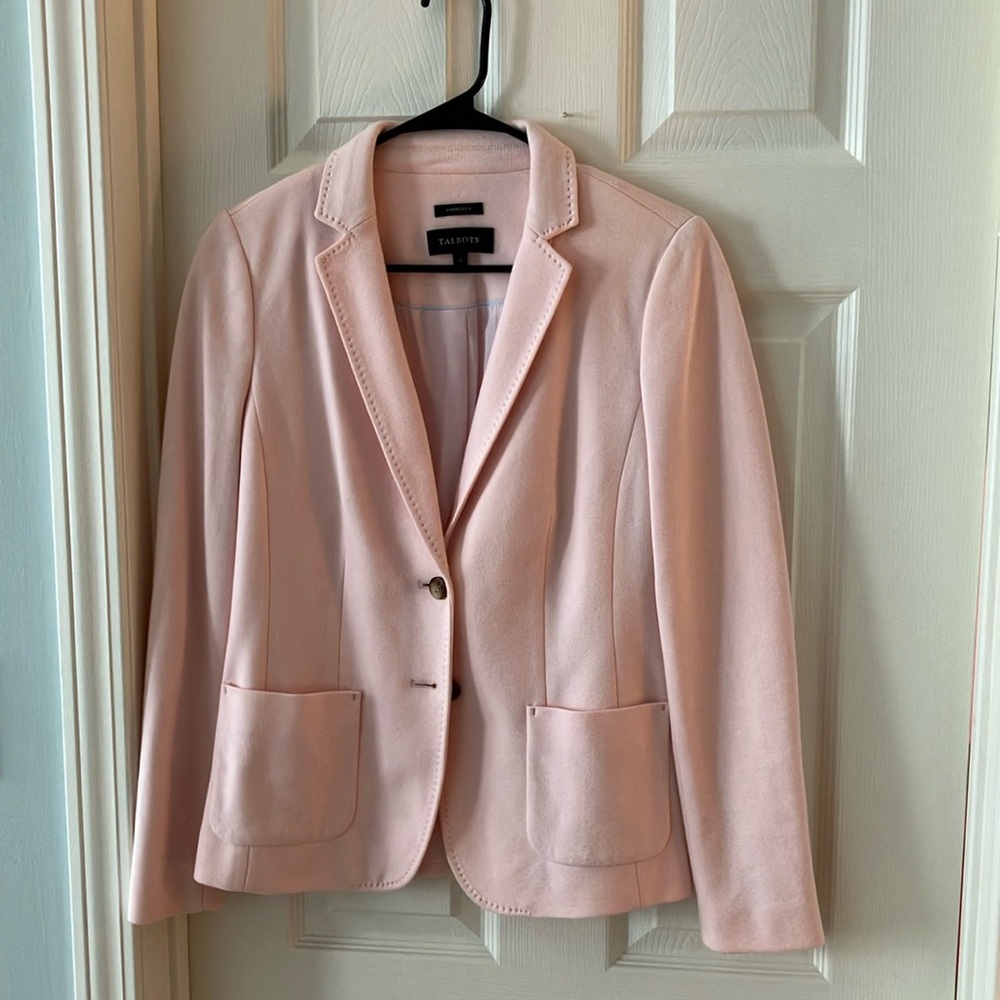 Talbots blush pink blazer
